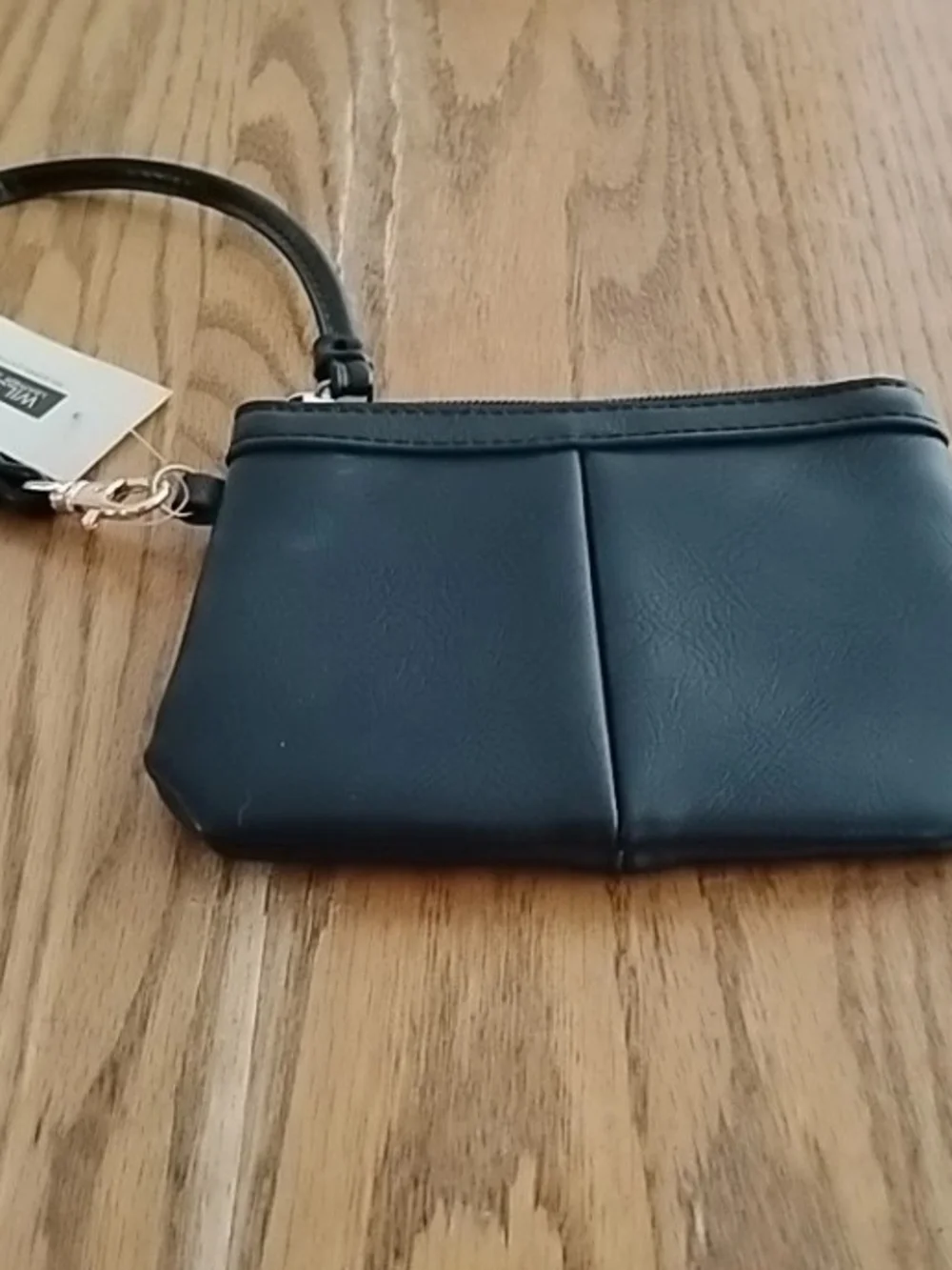 Wilsons Leather - Black Leather - Wristlet Clutch - NEW with Tags